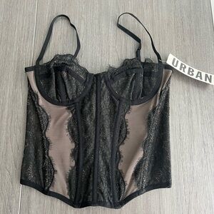 Urban Outfitters “Out From Under” Lace Corset Top - Size S